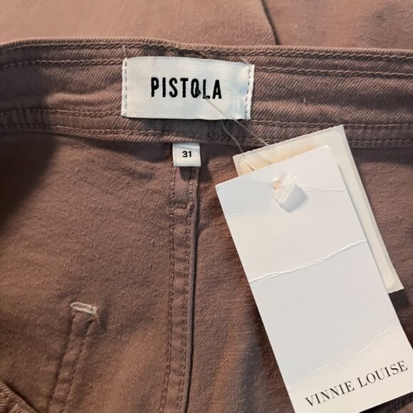 NWT Pistola Women's Burlock Penny High Rise Wide Leg Size 30 - Picture 5 of 5